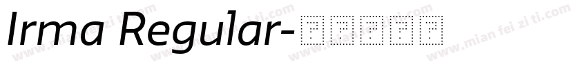 Irma Regular字体转换